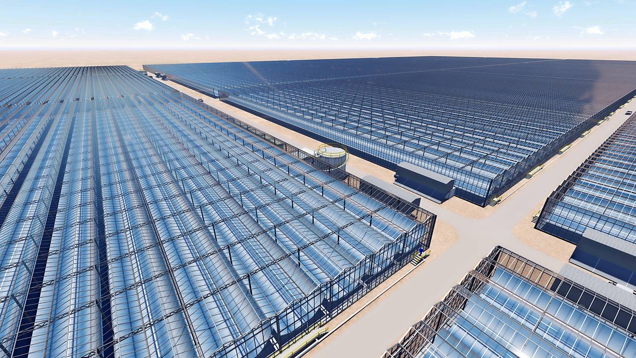 Greenhouse builder KUBO is building a 190-hectare solar greenhouse complex for Oman’s largest oil producer. The greenhouses will be containing solar mirrors
