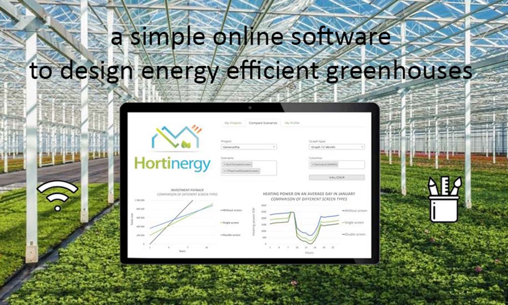 Online software for energy-efficient greenhouses