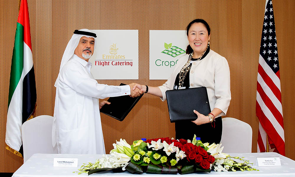 Emirates Flight Catering invests 40 million dollar to build the world’s largest vertical farming facility.