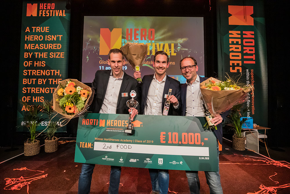 De winnaars van het HortiHeroes Festival: 2nd Food