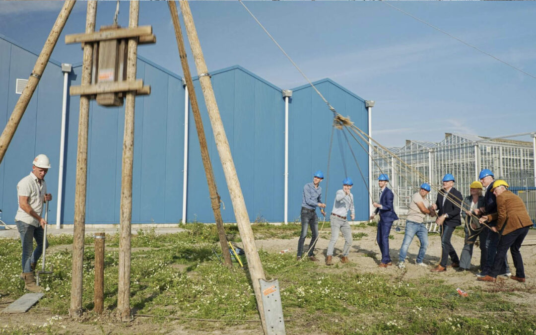 Bouw nieuwe hightech onderzoekskas WUR gestart in Bleiswijk