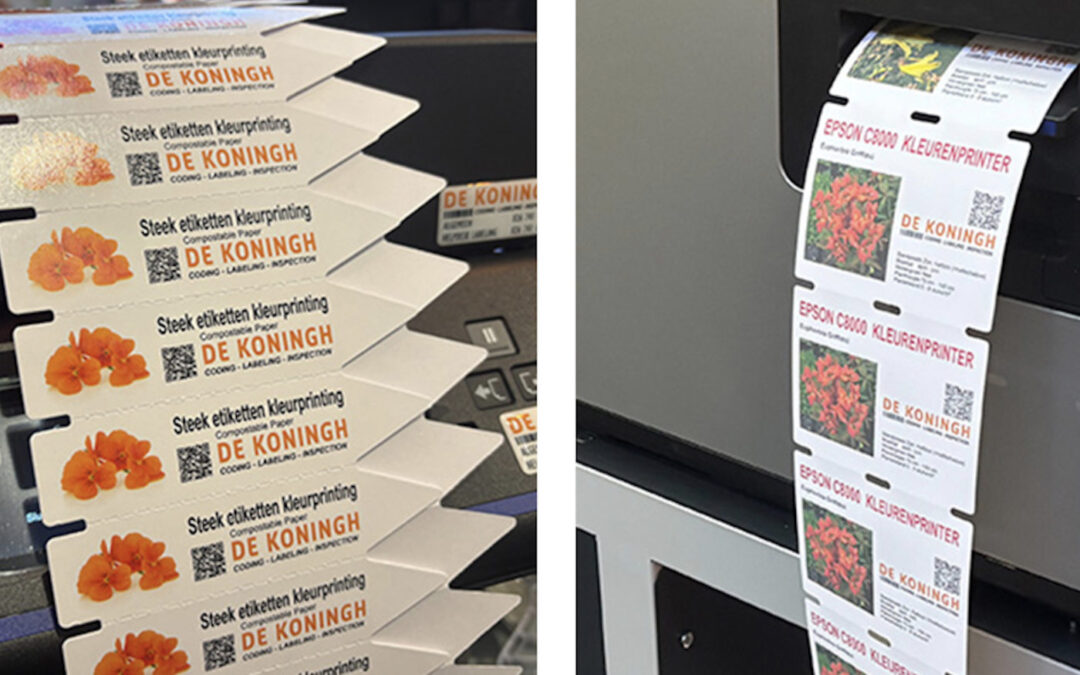 Composteerbare steeketiketten en efficiënt en duurzaam coderen
